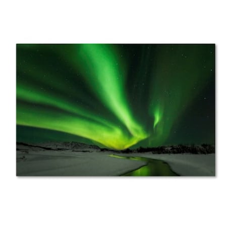 Bragi Ingibergsson 'Aurora Borealis' Canvas Art,16x24